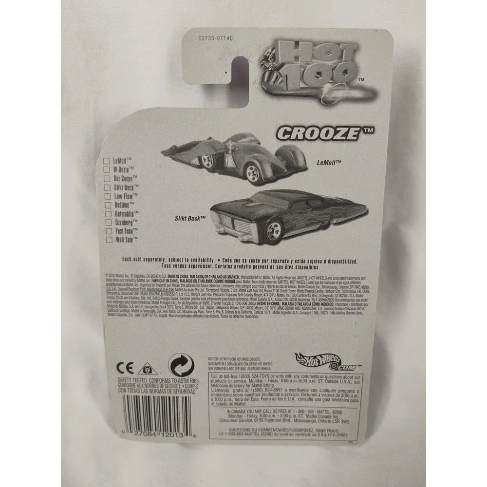 2004 Hot Wheels #077 First Editions 77/100 Crooze Wail‎ Tale Car